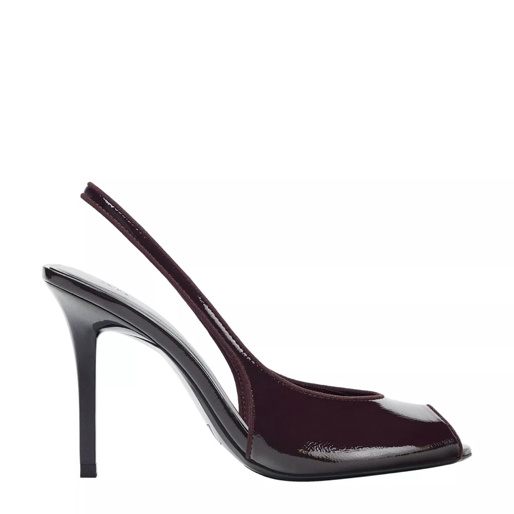 ZARA burgundy heels size US 9